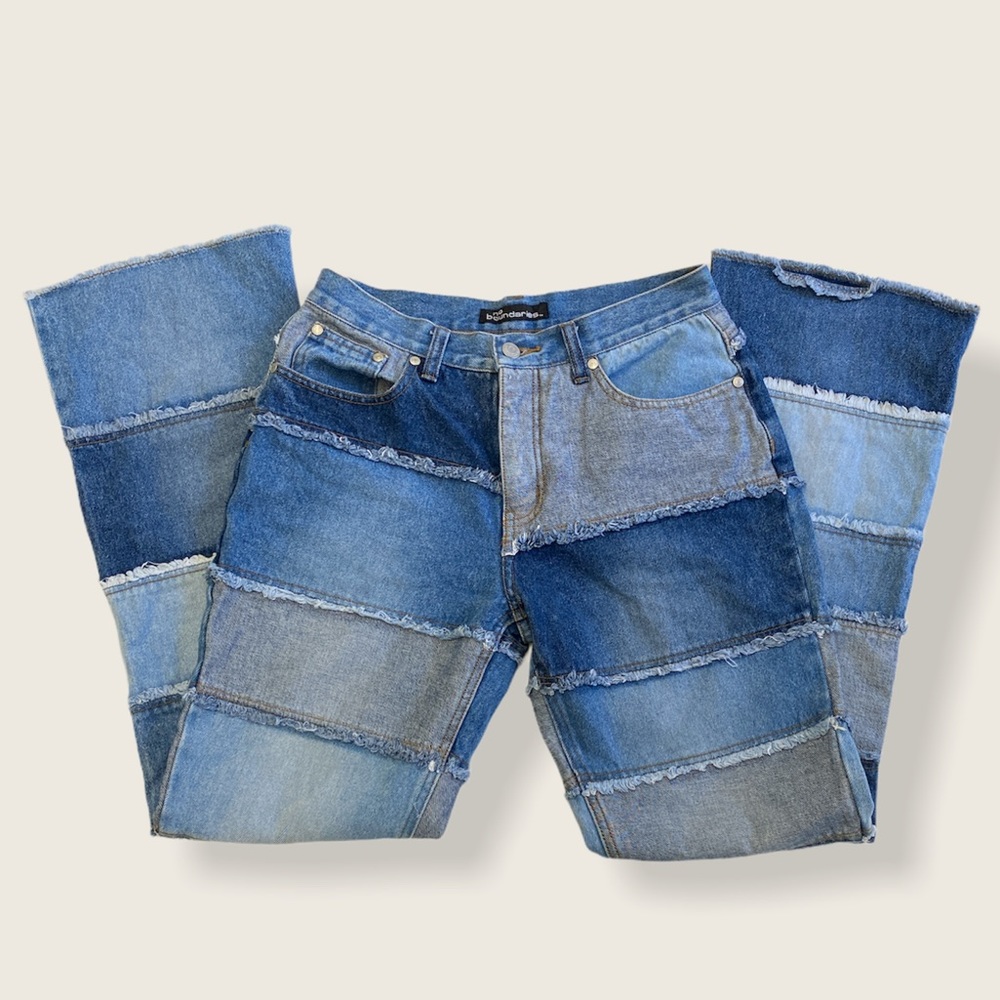 vintage patchwork jeans from the 90s